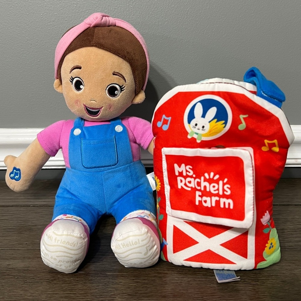 Miss Rachel Speak‎ & Sing 16" Plush Doll w/ Sensory Learning Farm Toy